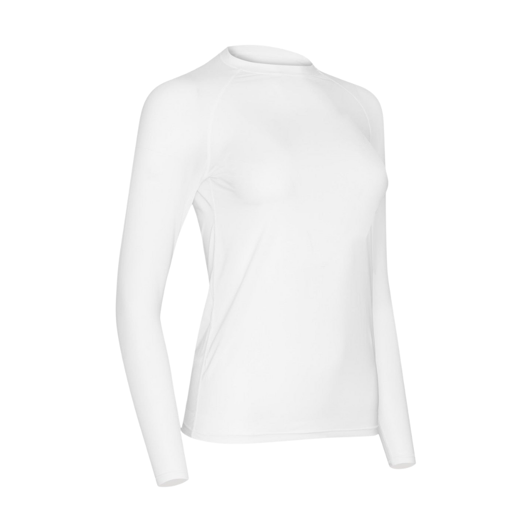 Women's Cooling Shirt Round Neck (White)