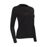 Women's Cooling Shirt Round Neck (Black)