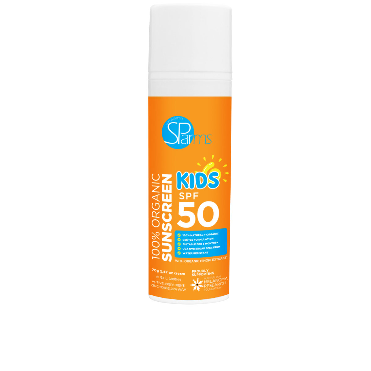 100% Organic Kids Sunscreen SPF 50